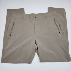 Columbia Pants Mens 38x32 Khaki Tan Cargo Utility Outdoor Sportswear Hiking Gorp